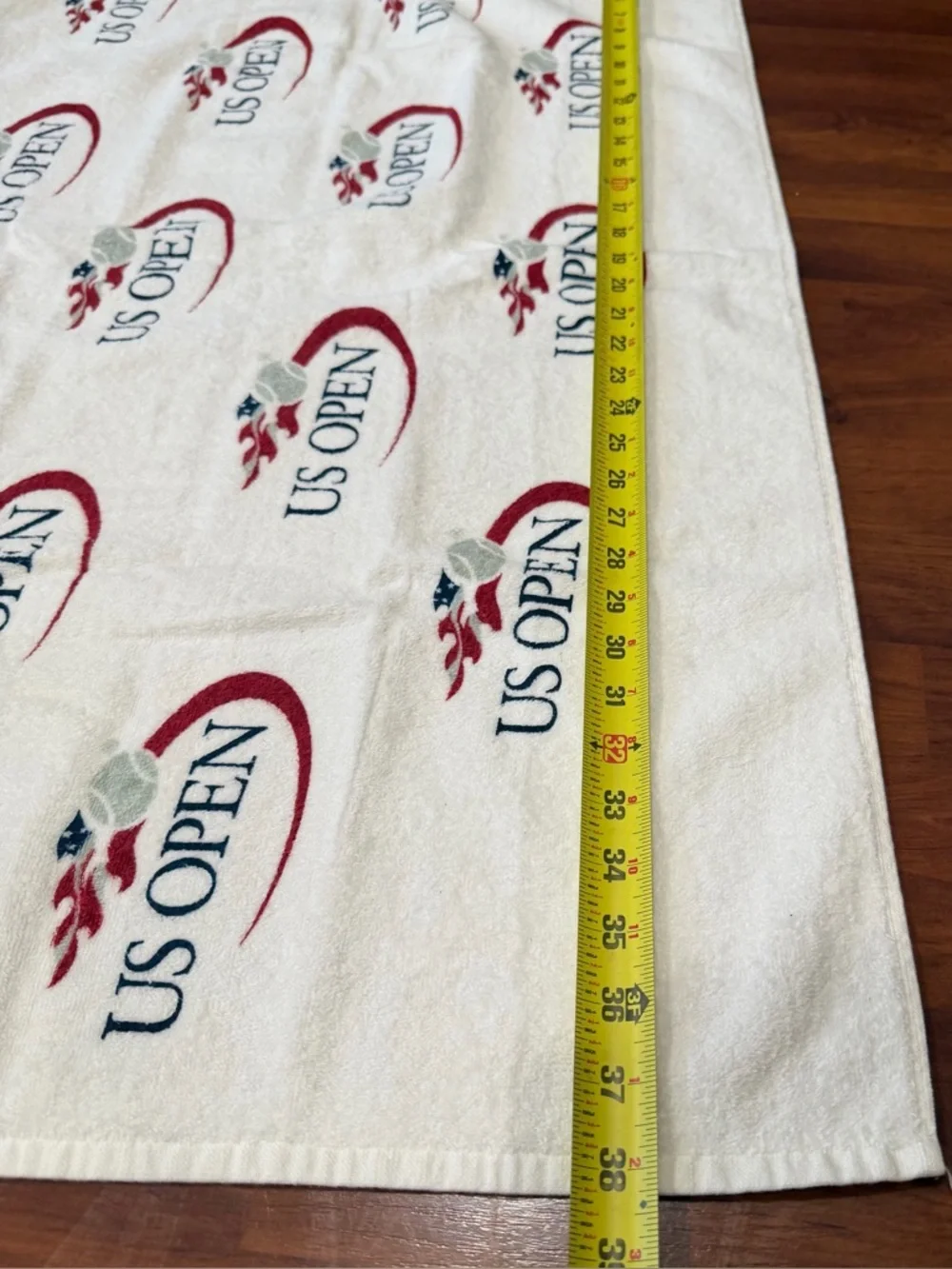 Vintage McArthur U.S. Open Tennis Championship Player Towel Anti-Microbial 23x38
